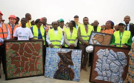 Assainissement : le ministre Bouaké Fofana et une délégation de la Banque mondiale visitent les ouvrages du PARU à Abobo Anonkoua Kouté et N’Dotré