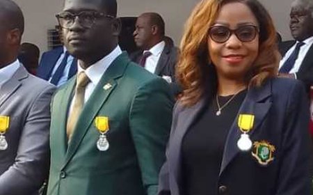 Cérémonie de décoration des acteurs de la can 2023 : Hadja Touré distinguée