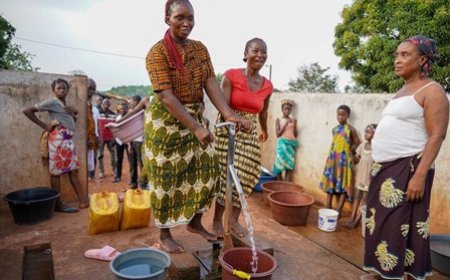 Accès à l'eau potable : la Coordination générale du Psgouv visite une PMH réparée à Koréa 1 (Daloa)