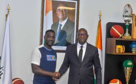 LE MINISTRE DELEGUE ADJE SILAS METCH A RENCONTRE EMERSE FAE