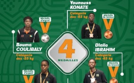 13ème JEUX AFRICAINS - ACCRA 2023   : LA CÔTE D’IVOIRE REMPORTE QUATRE MEDAILLES EN TAEKWONDO