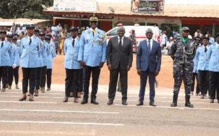 Ecole de police de Korhogo : le ministre Vagondo Diomandé remet des épaulettes à 1 901 sous-officiers désormais aptes à servir la nation