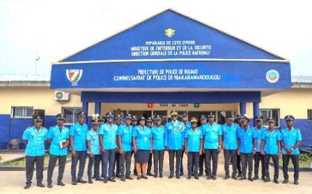 Ouverture du Premier commissariat de police de Niakaramandougou