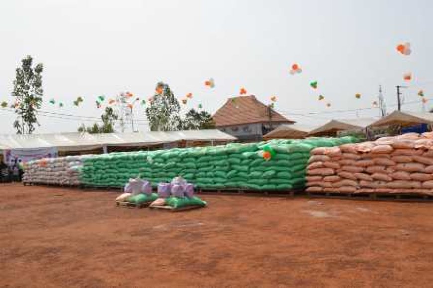 Odienné : Adjoumani distribue 2954 T d'engrais et de semences aux producteurs et annonce d'importants projets