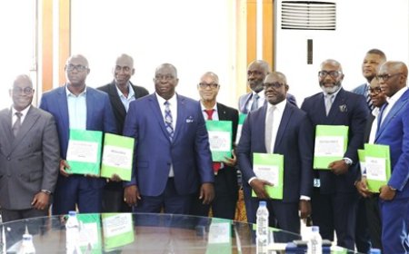 Développement de la filière rizicole : le ministre Kobenan Kouassi Adjoumani remet des contrats d’exploitation d’unités de transformation de riz paddy à des opérateurs