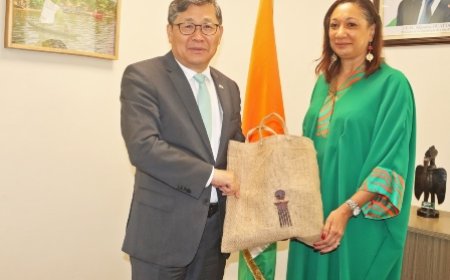Coopération culturelle : la ministre Françoise Remarck échange avec le Vice-ministre sud-coréen de la Culture, Chung Byong Keuk
