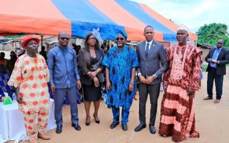 CHIM-INTER lance les travaux d’aménagement foncier à Azaguié M’Bromé dans une ambiance festive