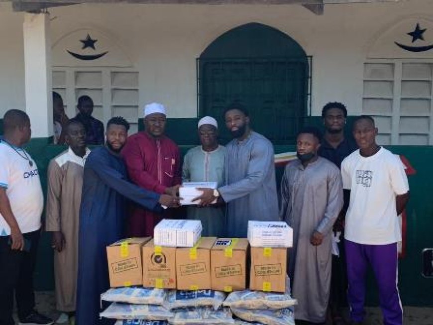 Ramadan : Nathan Wodié Diagou fait don en vivres à des communautés musulmanes