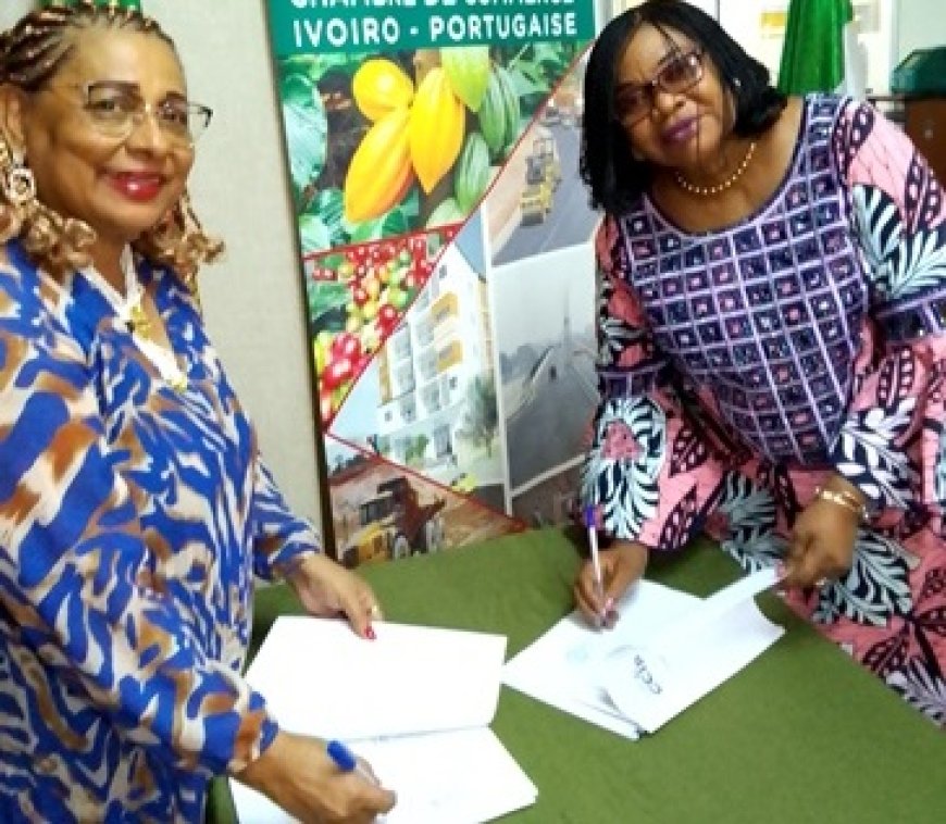 Formation professionnelle : La chambre de commerce Ivoiro- portugaise et la fondation Hélène Olossoumaī se mettent ensemble