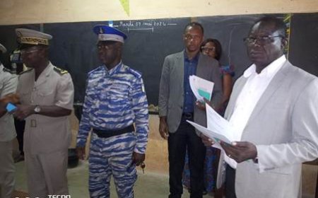 SINEMATIALI : Examen blanc du CEPE 2024, le SG de préfecture donne le coup d'envoi.