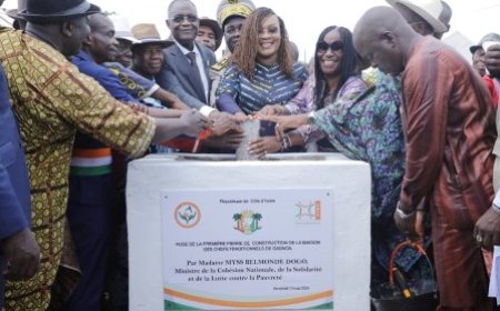 Prévention et Règlement pacifique des conflits : la ministre Myss Belmonde Dogo lance les travaux de construction de la Maison des Chefs Traditionnels de Gagnoa