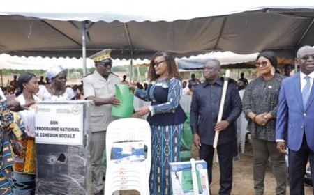 Projets à Impact Rapide (PIR) : la ministre Myss Belmonde Dogo fait don d’équipements à la coopérative des femmes de Konan-N’drikro (Bocanda)