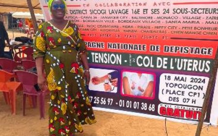 CAMPAGNE DE DEPISTAGE DU DIABETE, DE LA TENSION ET  DU CANCER DU COL DE L’UTERU : Le top de départ donné dans la commune de Yopougon