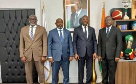 CÔTE D’IVOIRE-DJIBOUTI : L’AMBASSADEUR DE DJIBOUTI EN CÔTE D’IVOIRE RECU EN AUDIENCE PAR LE MINISTRE ADJÉ SILAS METCH