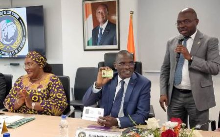 Collectivités territoriales : Le ministre Vagondo Diomandé délivre officiellement la carte professionnelle aux élus locaux