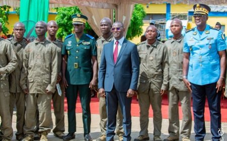 Police nationale : 4 196 recrues dont 19 congolais, présentées au drapeau