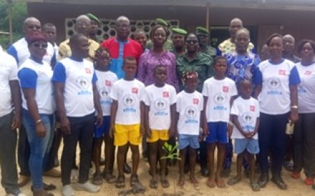 San Pedro / Reboisement : Une ONG plante une cinquantaine d'arbres à l'EPP Venise