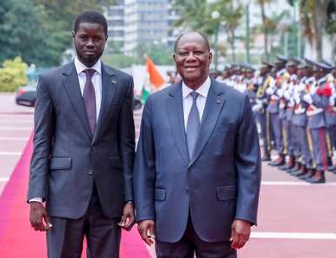 Renforcement des espaces communs UEMOA, CEDEAO et Union africaine : les Présidents ivoirien Alassane Ouattara et sénégalais Bassirou Diomaye Faye en phase
