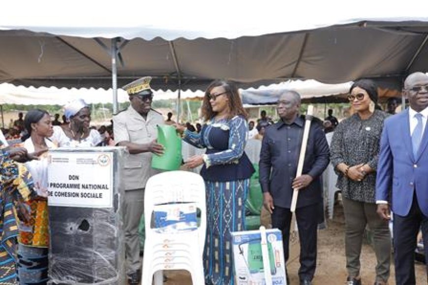 Projets à Impact Rapide (PIR) : la ministre Myss Belmonde Dogo fait don d’équipements à la coopérative des femmes de Konan-N’drikro (Bocanda)