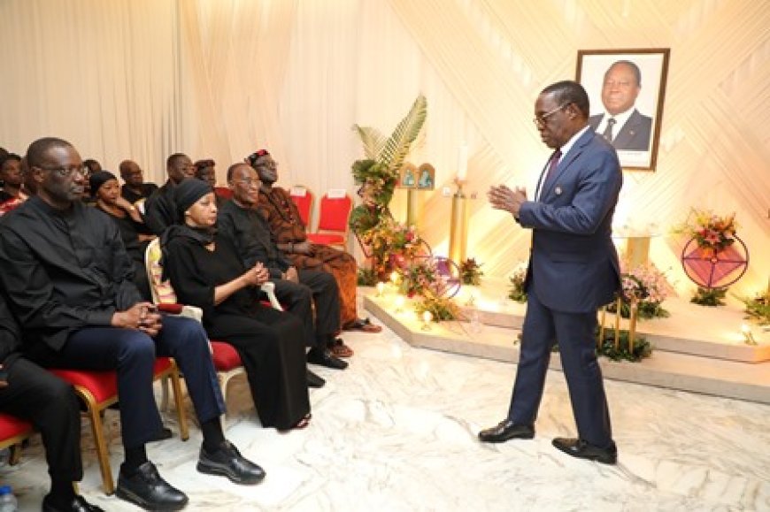 Obsèques du président Henri Konan Bédié : La compassion du président Aka Aouélé à la famille éplorée