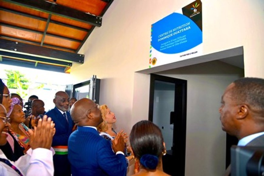 CNRAO : la Première Dame Dominique Ouattara inaugure un centre de nutrition