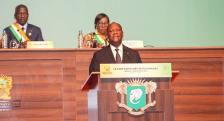 Etat de la nation : le Président Alassane Ouattara partage sa vision d’une Côte d’Ivoire unie, prospère et solidaire