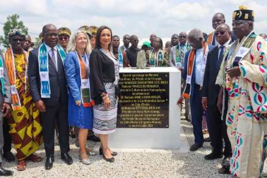 Valorisation et préservation du patrimoine archéologique : la ministre Françoise Remarck lance les travaux du musée de Singrobo-Ahouaty