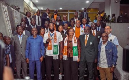 JEUX OLYMPIQUES PARIS 2024 : CISSE CHEICK SALLAH ACCUEILLI EN HÉROS À ABIDJAN