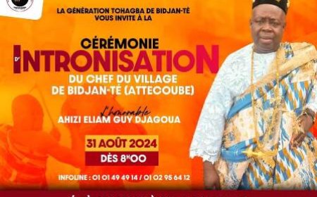 Cérémonie d’intronisation du chef de Bidjan-Té Quelque chose cloche !