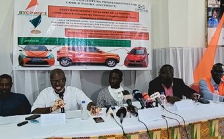 Tensions taxis / VTC : le SYCPROCI réclame la démission de Diaby Drissa