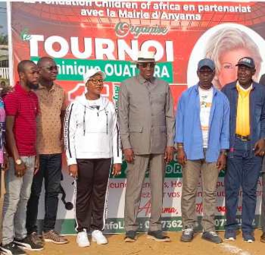 ANYAMA : Mme le Maire FATIM BAMBA lance le Tournoi Dominique Ouattara