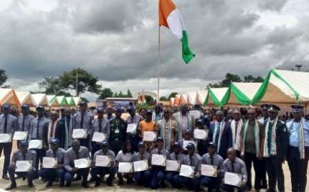 Bouaké / Fin de formation de la 2e cohorte de stagiaires volontaires des Centres de service civique