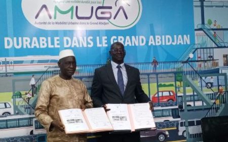 Amélioration de la mobilité urbaine : un contrat d’exploitation de la tête de stationnement de Yopougon GSPM signé entre l’AMUGA et la société STS