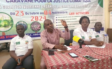 La caravane tambour battante sensibilise les médias à Adjamé