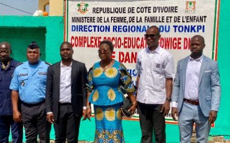 Danané : Un pas vers un meilleur accompagnement social avec l’inauguration d’un complexe socioéducatif