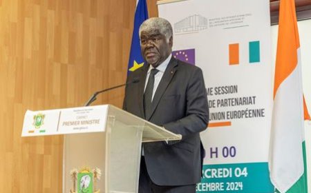 La 8ème session du Dialogue de partenariat entre la Côte d'Ivoire et l'Union européenne s'ouvre à Abidjan, en présence du Premier ministre Robert Beugré Mambé