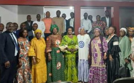 La Présidente régionale de l'UF-RHDP COCODY et son bureau reçoivent l'onction d'une grande sentinelle de leur Parti