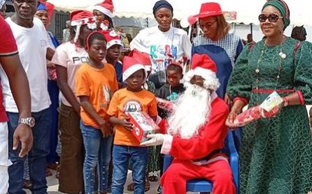 ANYAMA / Arbre de Noël de la municipalité : Des   enfants en situation de handicap soulagés  par Mme Fatim Bamba