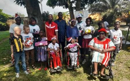 La Caph-ci et la Fondation Arch of Love offrent un noël magique aux enfants handicapés à Abobo