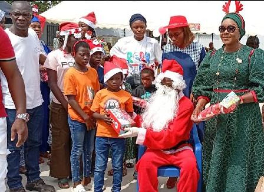 ANYAMA / Arbre de Noël de la municipalité : Des   enfants en situation de handicap soulagés  par Mme Fatim Bamba