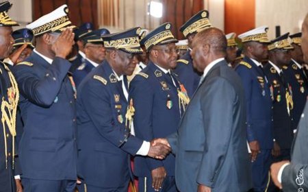 Vœux du nouvel an : le Président Alassane Ouattara exhorte l'armée à s'inscrire dans la dynamique de prévention des tensions sociales