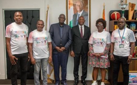 L’AGENCE « JOB SOCCER » ET LE CLUB DE FOOTBALL AHOUANOU DE GRAND-LAHOU VEULENT DEVELOPPER DES PROJETS AUTOUR DE L’INDUSTRIE DU SPORT