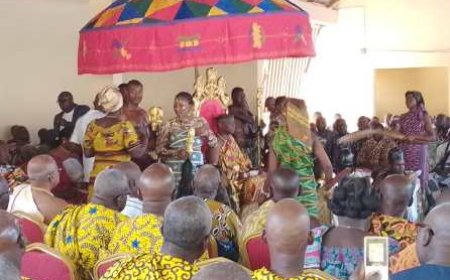 Sakassou / Présentation de vœux de nouvel an : Les 39 chefs canton du peuple baoulé chez le roi Nanan Kouakou Djè II