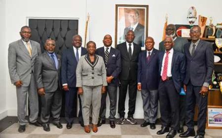 CNO-CIV : GEORGES N'GOAN PRÉSENTE SON NOUVEAU BUREAU AU MINISTRE METCH