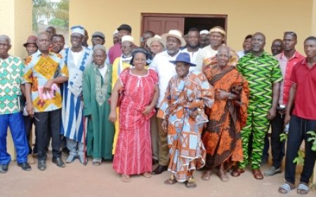 Toumodi : Barome Aristide exhorte les chefs à préserver l’avenir des générations futures