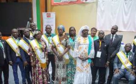 Yamoussoukro : Investiture du Président et du Bureau Exécutif de l'Union des Conseillers Régionaux