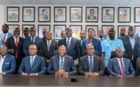 CAN U20 CÔTE D'IVOIRE 2025 : LE PRÉSIDENT DE LA FIF IDRISS DIALLO PRÉSENTE LE COMITÉ D’ORGANISATION AU MINISTRE ADJE SILAS METCH