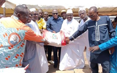 Korhogo : Ramadan : Le ministre Fidèle Sarassoro exprime sa solidarité envers les structures RHDP