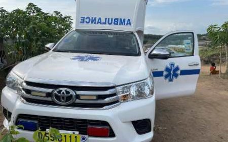 Cérémonie de don d’ambulance au cantre de santé rurale d’Orbaff