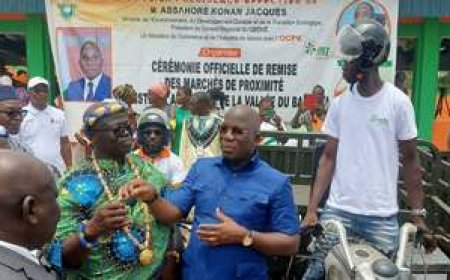 Diabo :  Assahoré Konan Jacques inaugure un marché de proximité
